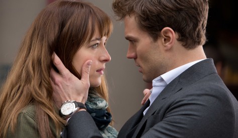 FIFTY SHADES OF GREY - 2014 FILM STILL - DAKOTA JOHNSON as Anastasia Steele and JAMIE DORNAN as Christian Grey - Photo Credit: Chuck Zlotnick  

© 2015 Universal Studios and Focus Features. ALL RIGHTS RESERVED.